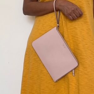 Kate spade large l-zip wristlet - blush